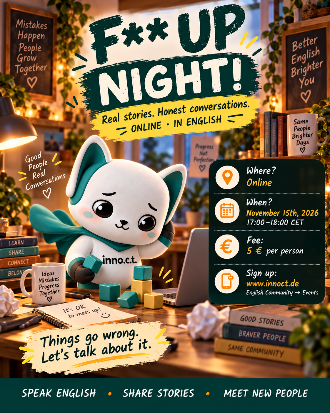 F** Up Night (online) poster, online, 15 November 2026